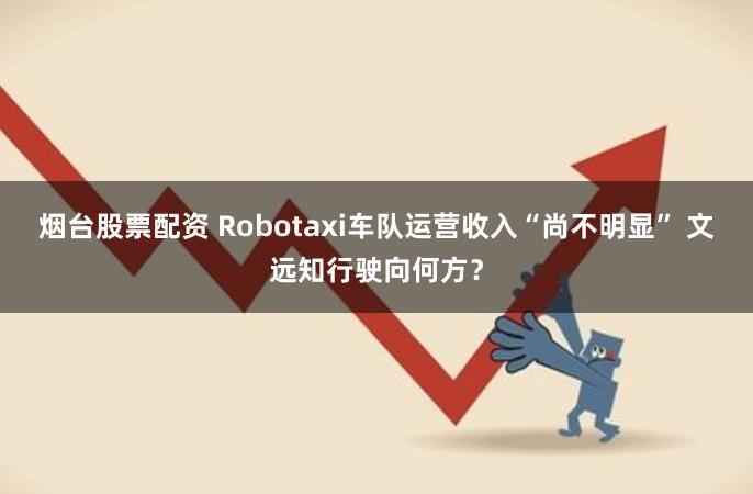 烟台股票配资 Robotaxi车队运营收入“尚不明显” 文远知行驶向何方？